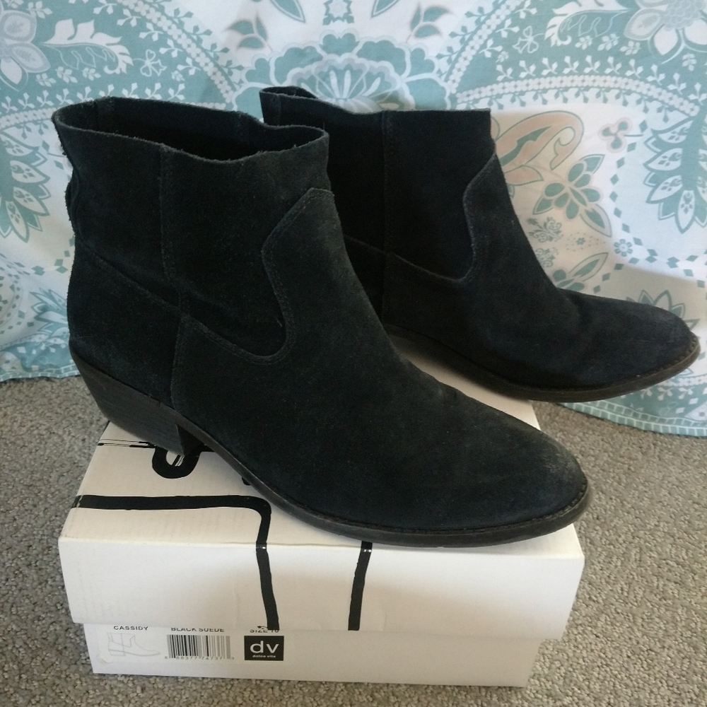 Dolce Vita black suede Cassidy booties